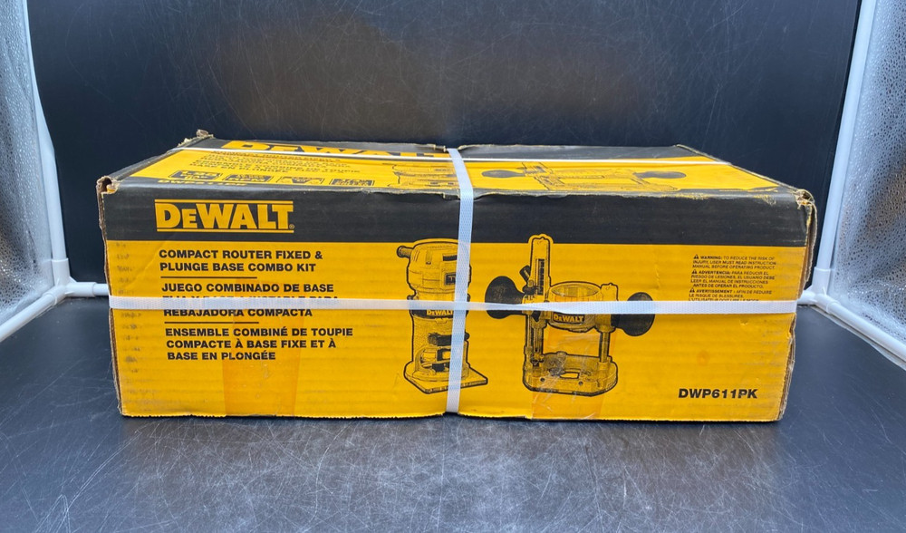 DeWalt DWP611PK Compact Router Fixed & Plunge Base Combo Kit - NEW
