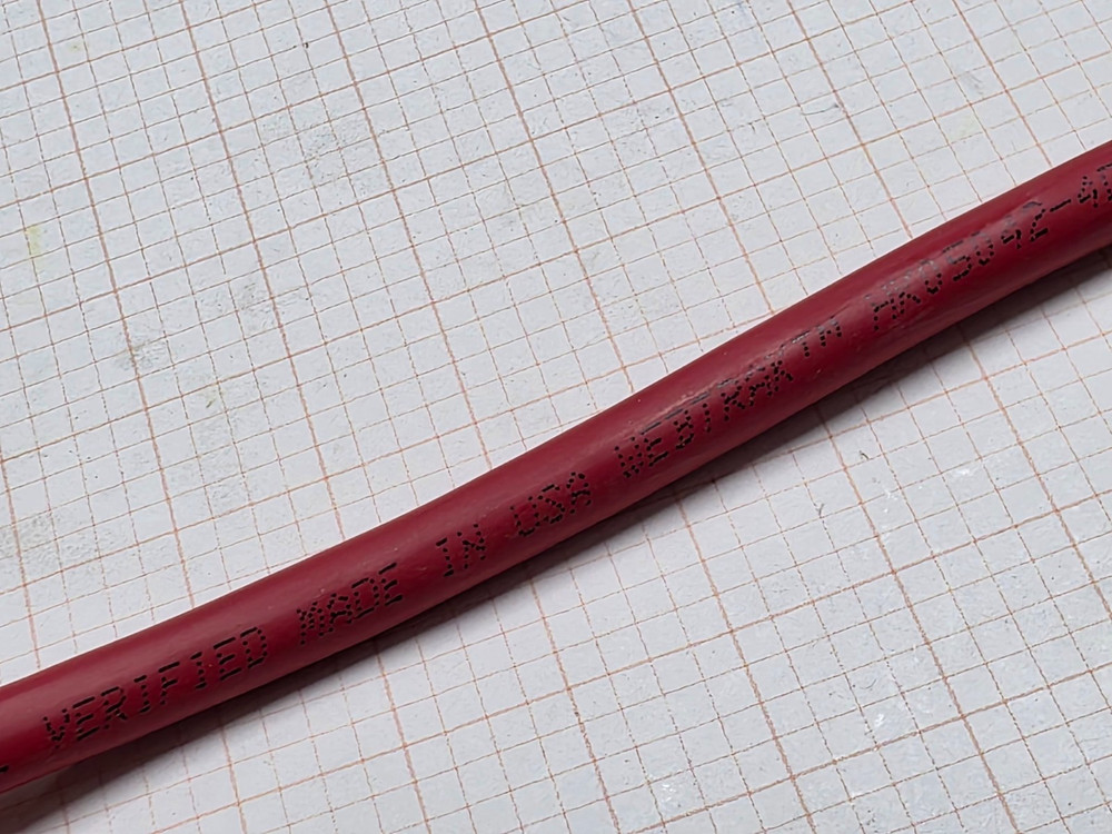 Commscope 1091B GigaSPEED X10D Cat6A U/UTP Riser Network Cable Red /100ft