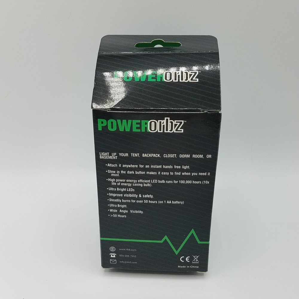 POWERorbz Green Eco Orb LED Multi Purpose Light New in Box