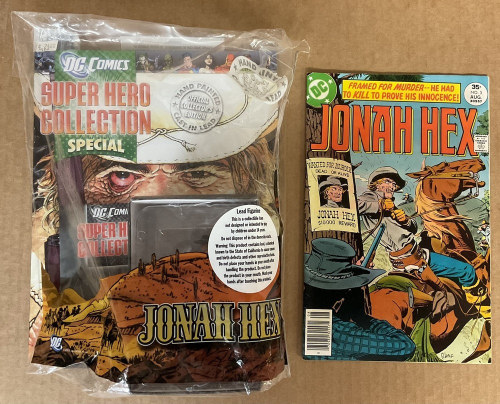 JONAH HEX FIGURINE (2010) Eaglemoss; DC Superhero Collection; Complete; with Mag