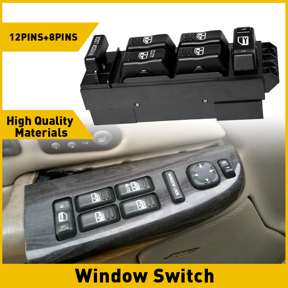 For 2000-2002 Chevy GMC Left Driver Side Master Power Window Door Switch Control