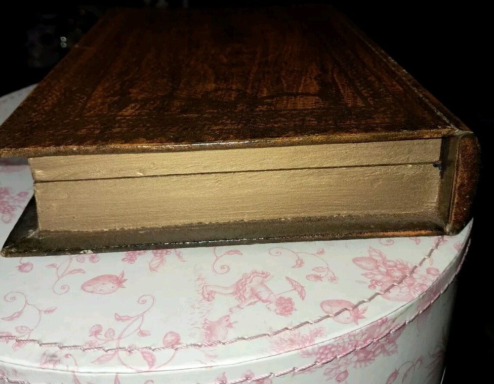 War And Peace Wooden Book To Hide Objects Keep Items Safe In Plain View