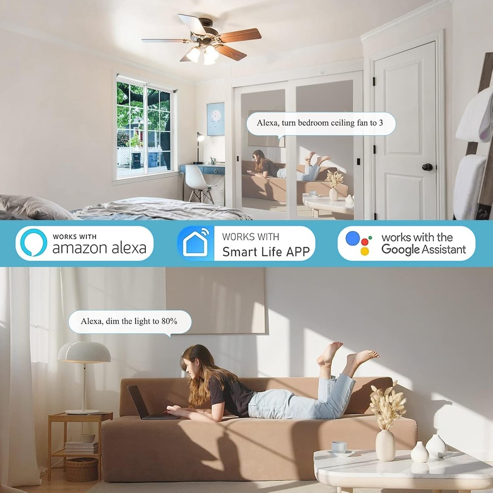 Hunter Ceiling Fan Remote Control Kit, Smart Wi-Fi Control Kit for Hunter Harbor