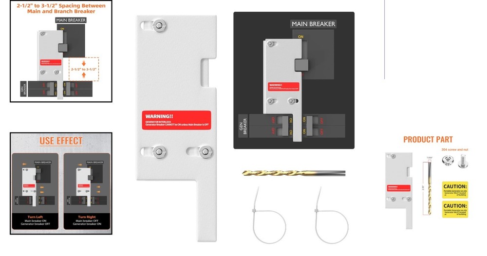 Interlock Kit for GE 150-200 Amp Panels: Easy Installation & Durability