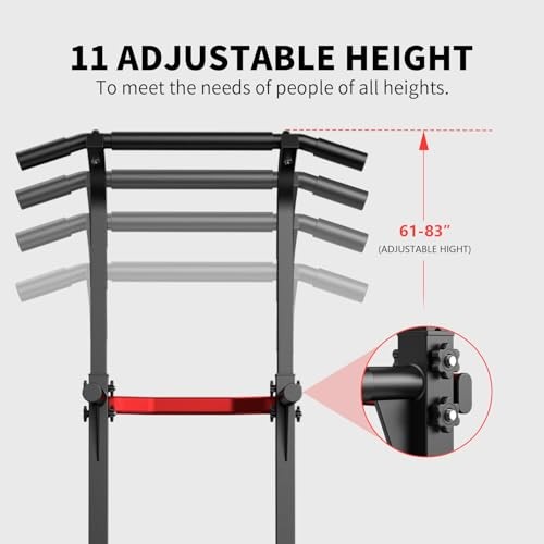 Dip Bar Squat Rack Workout Dip Station Height Adjustable Free Pull Up Bar