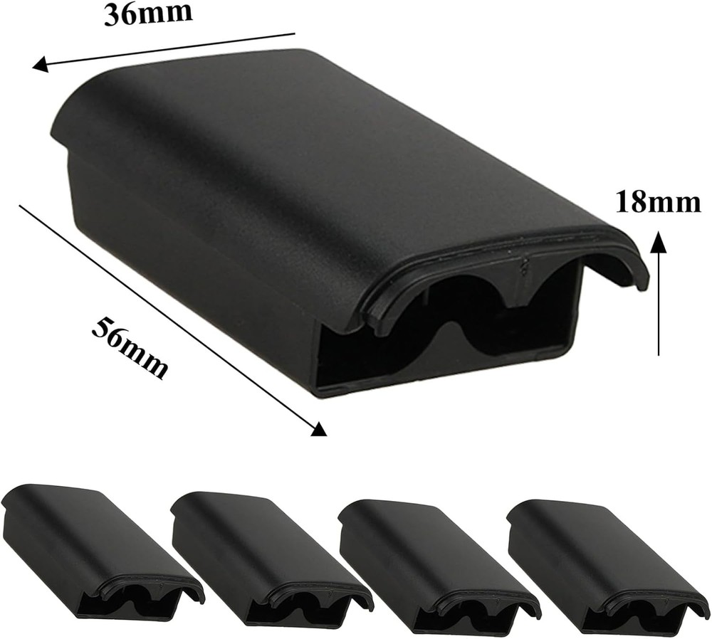 AA Battery Back Cover Case Shell Pack For Xbox 360 Wireless Controller Black Lot