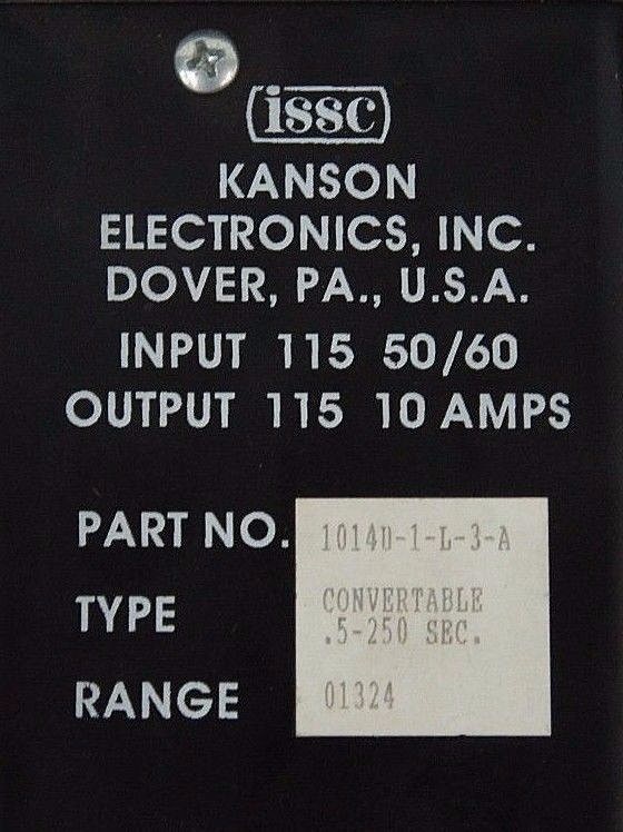 NEW ISSC 1014U-1-L-3-A SOLID STATE TIMER TYPE .05-250