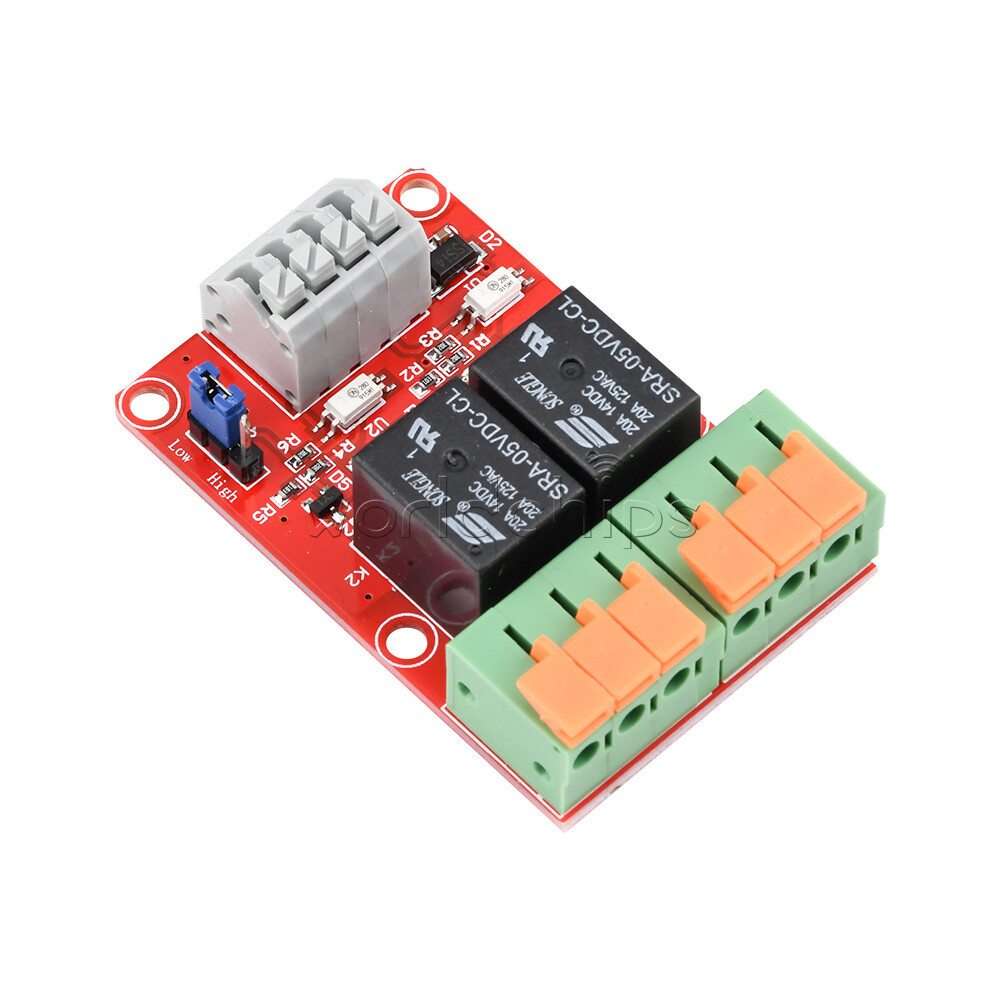 5V 20A Relay Control Module High and Low Voltage Triggering 1-2-4-8-16 Channel