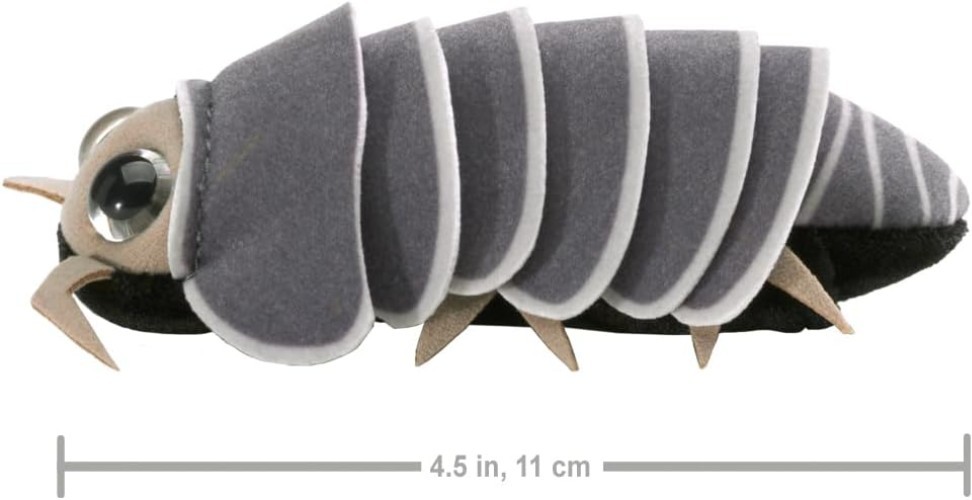 Mini Roly Poly Finger Puppet, Gray