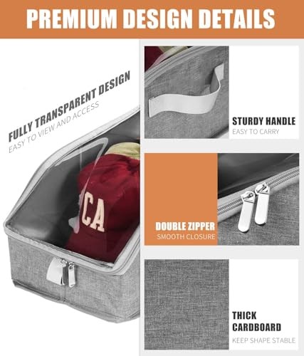Hat Organizer for Baseball Caps, Hat Storage Holder Container for Closet 1