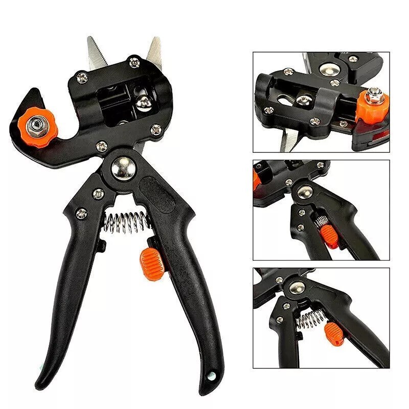 Pro Pruning Shears Garden Grafting Tool Set Kit Fruit Tree Scissor Cutter