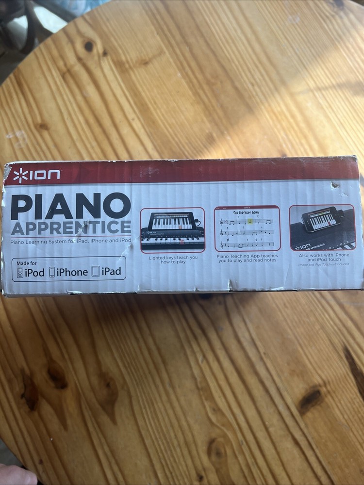 ION Piano Apprentice 25-note Lighted Keyboard for iPad, iPod and iPhone New
