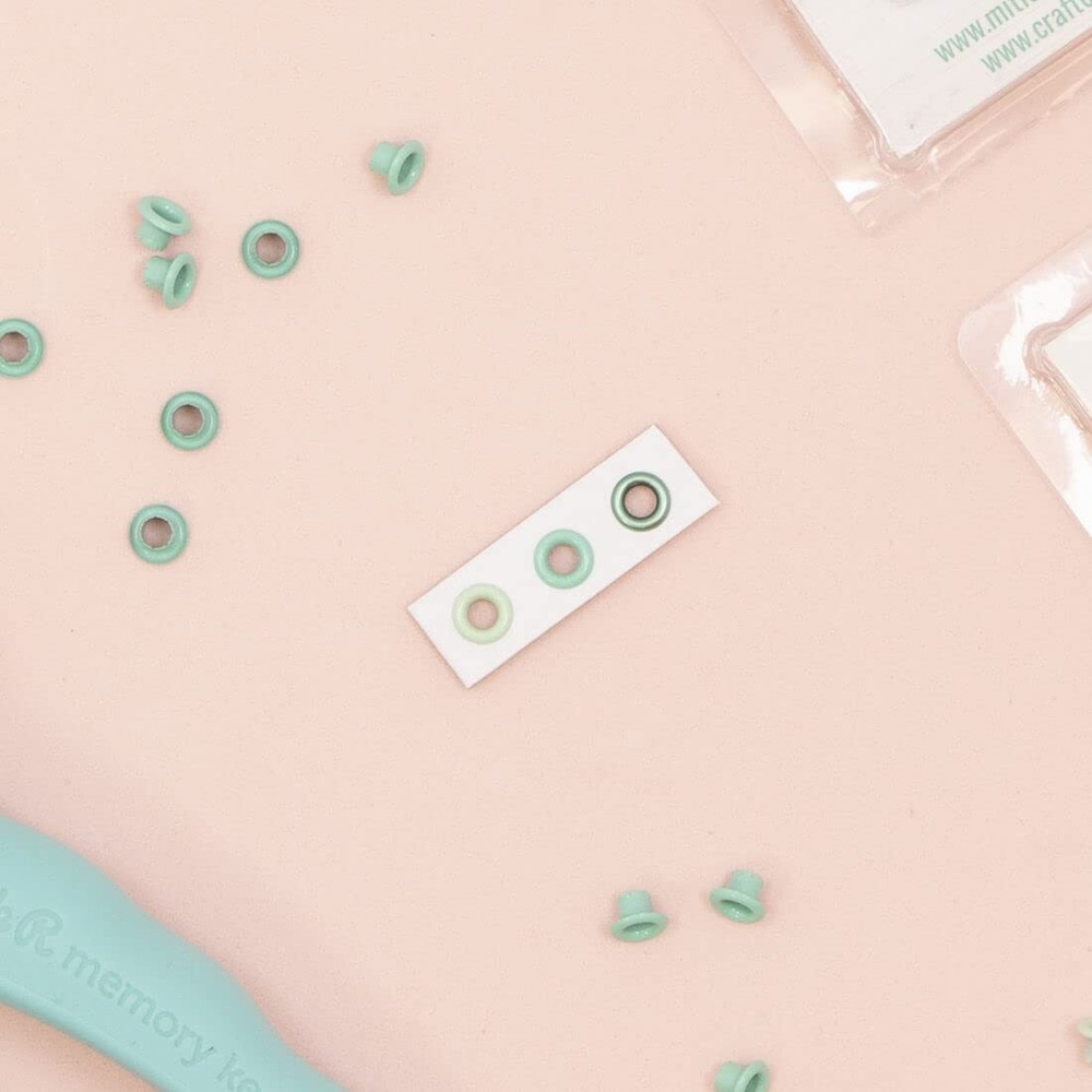 40 Pack Basic Metallic Eyelets Scrapbooking Crafts Inner 5mm Outer 8mm Silver