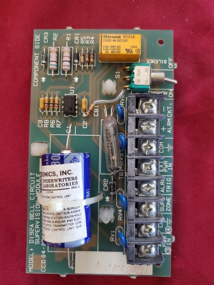 Radionics D192A Bell Circuit Supervision Indicating Module