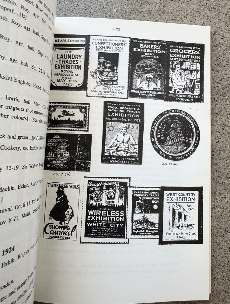 Great Britain Commemorative Labels Pre 1950 Chatfield Cinderella Handbook 8