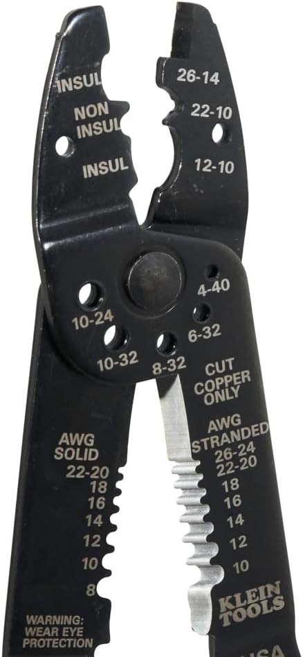 Klein Tools 1001 Multi Tool, Made in USA, Wire Stripper / One Size, Red