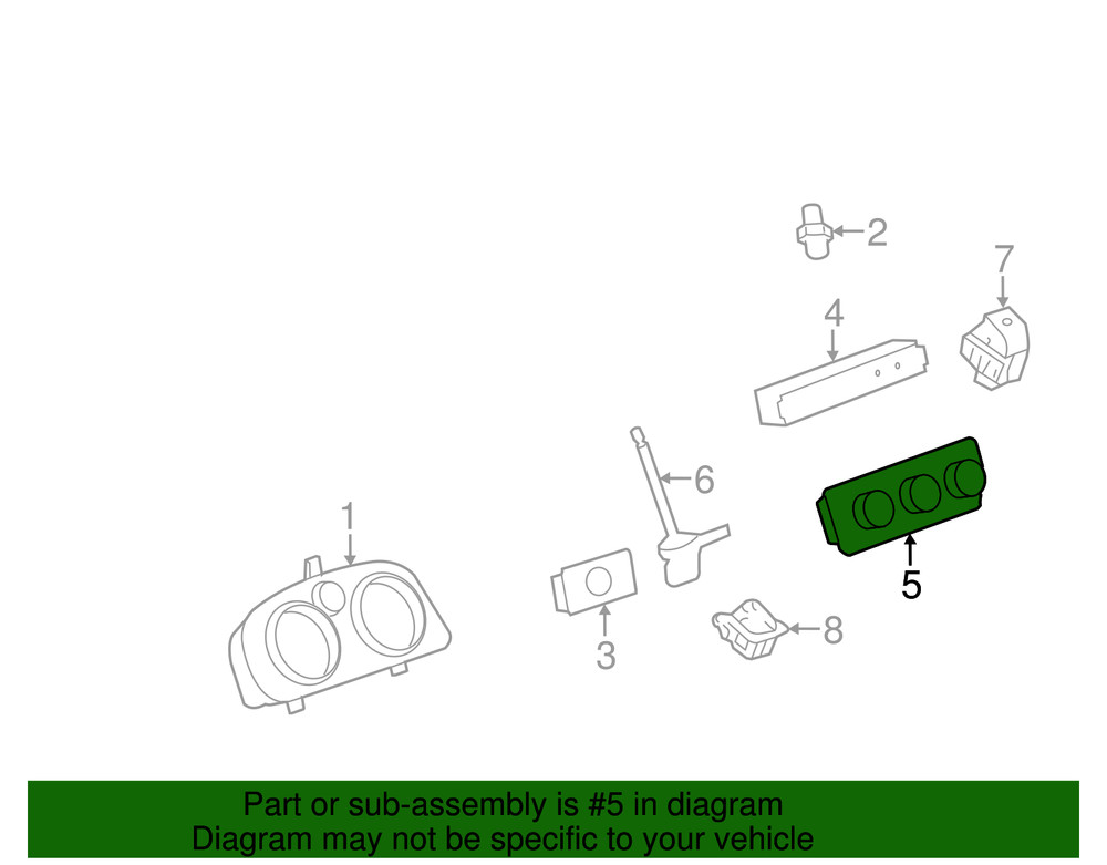 Genuine GM Dash Control Unit 23111245