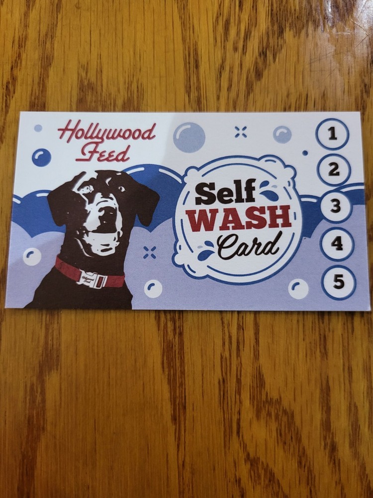 Dog Self Wash Card