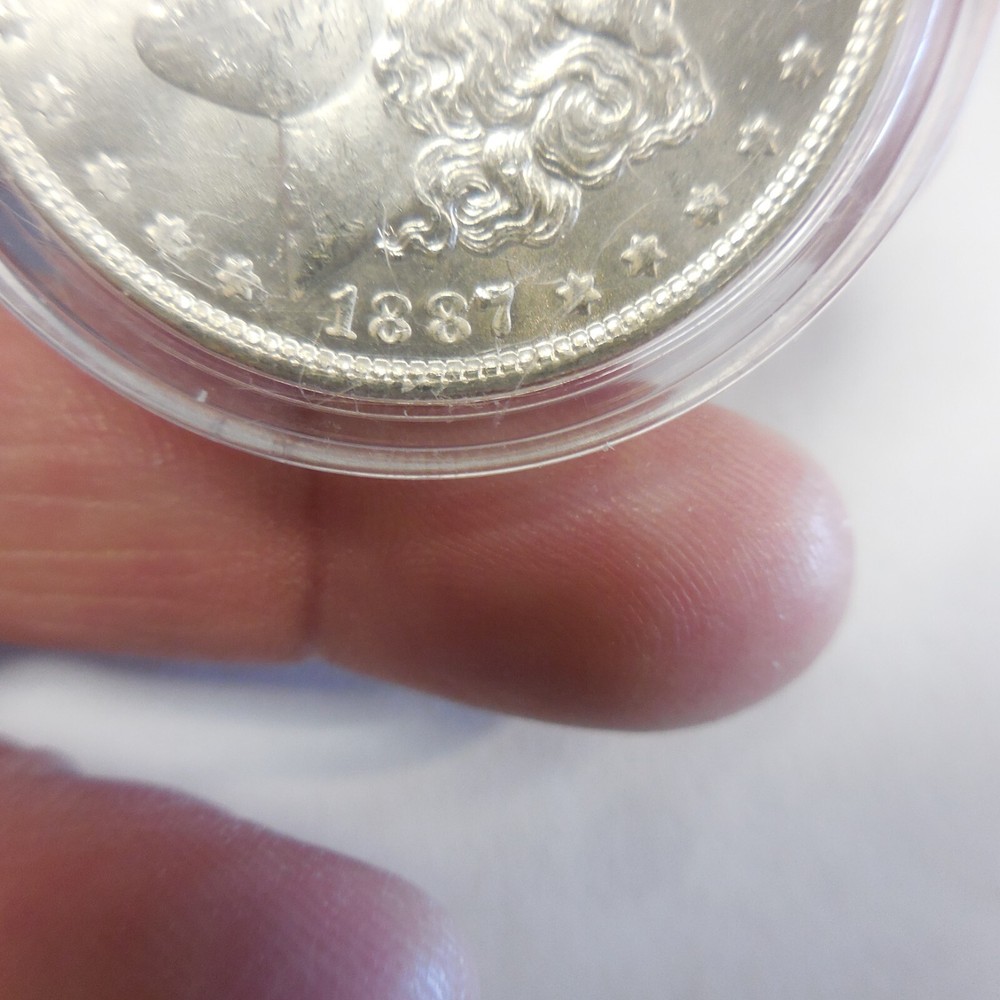 1887 Morgan Silver Dollar Coin UNC MS