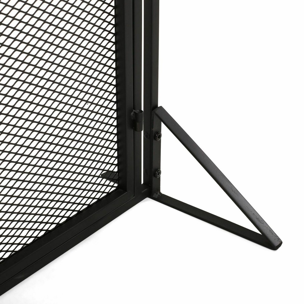 Kolten Modern Iron Fireplace Screen