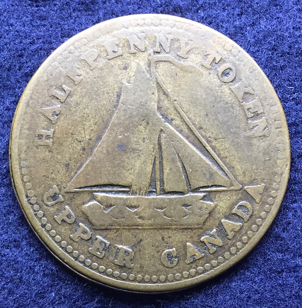 Upper Canada: 1833 1/2 Penny UC-13, Commercial Change