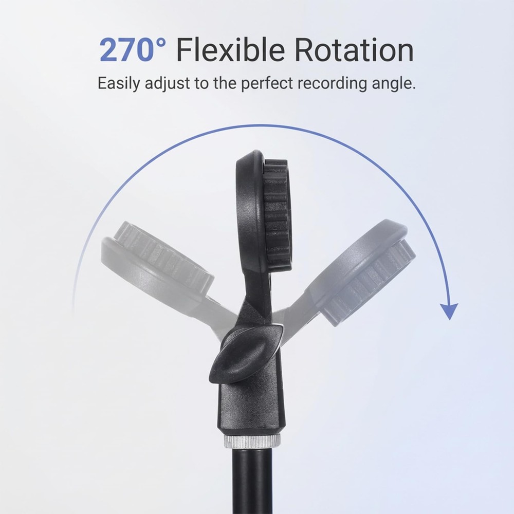 Microphone Holder for Mic Stand Condenser Mic Shock Mount Standard Interface ...