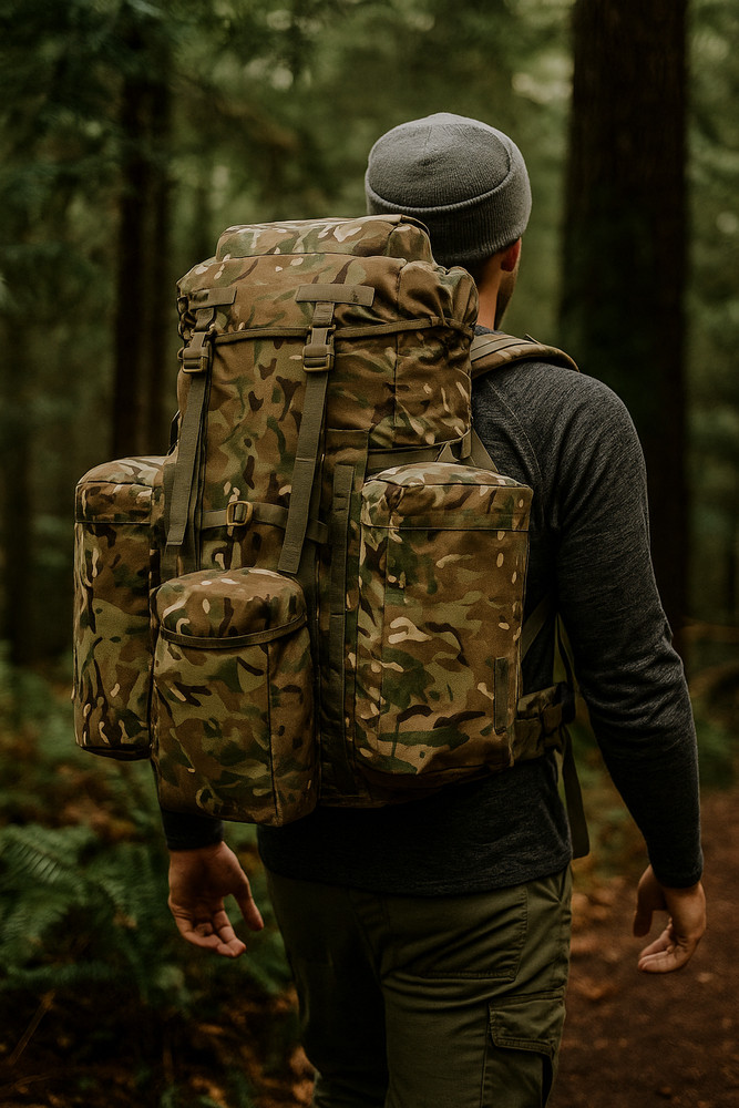 MT PLCE Tactical Backpack 120L Military Rucksack with Internal Frame MTP