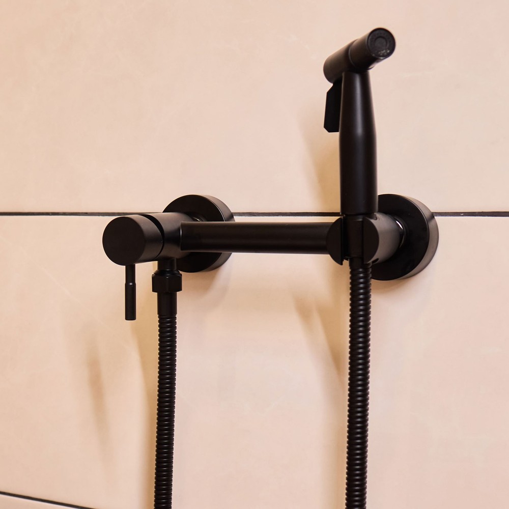 Universal Handheld Bidet Sprayer Holder Black