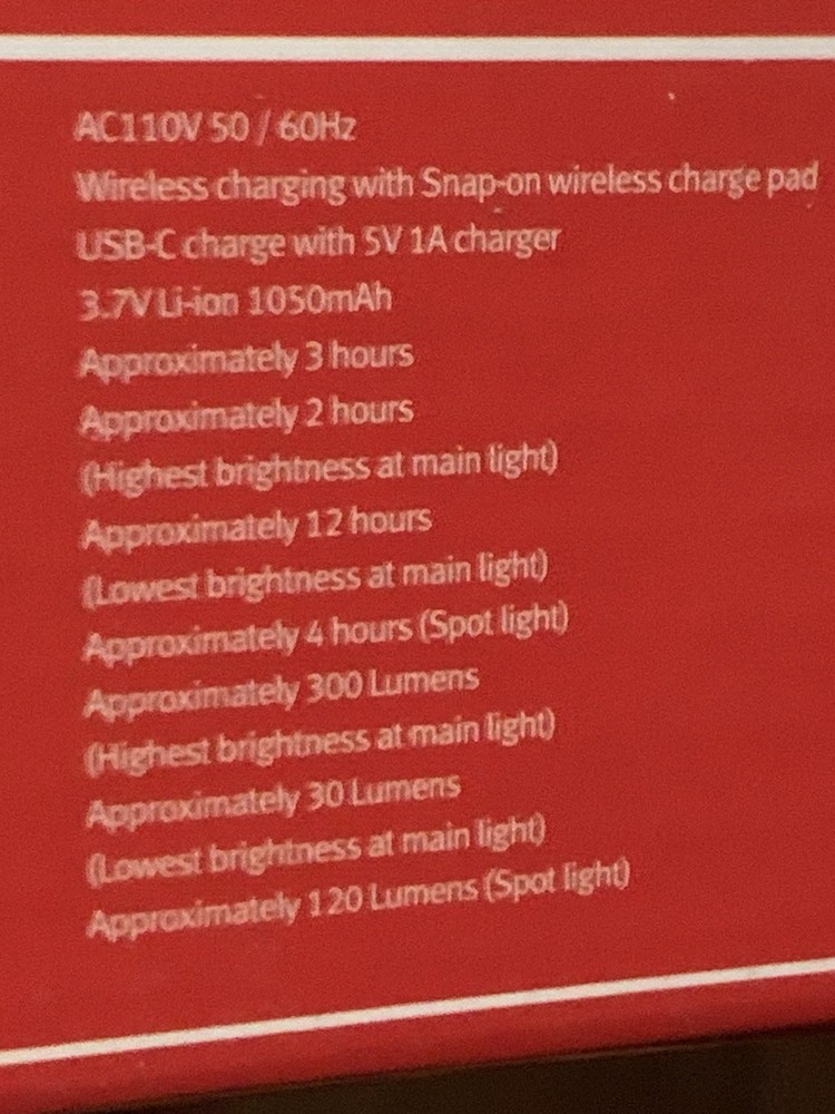 Snap-on ECPNF038 Wireless Charge Pen Light