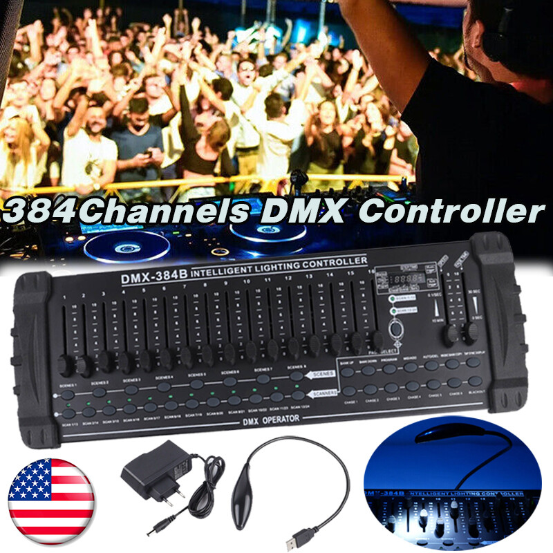 Party DJ DMX512 384Channels Operator Console Controller Fit Stage Lighting
