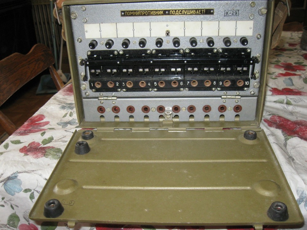 RARE WWII Soviet  Field Telephone Switchboard