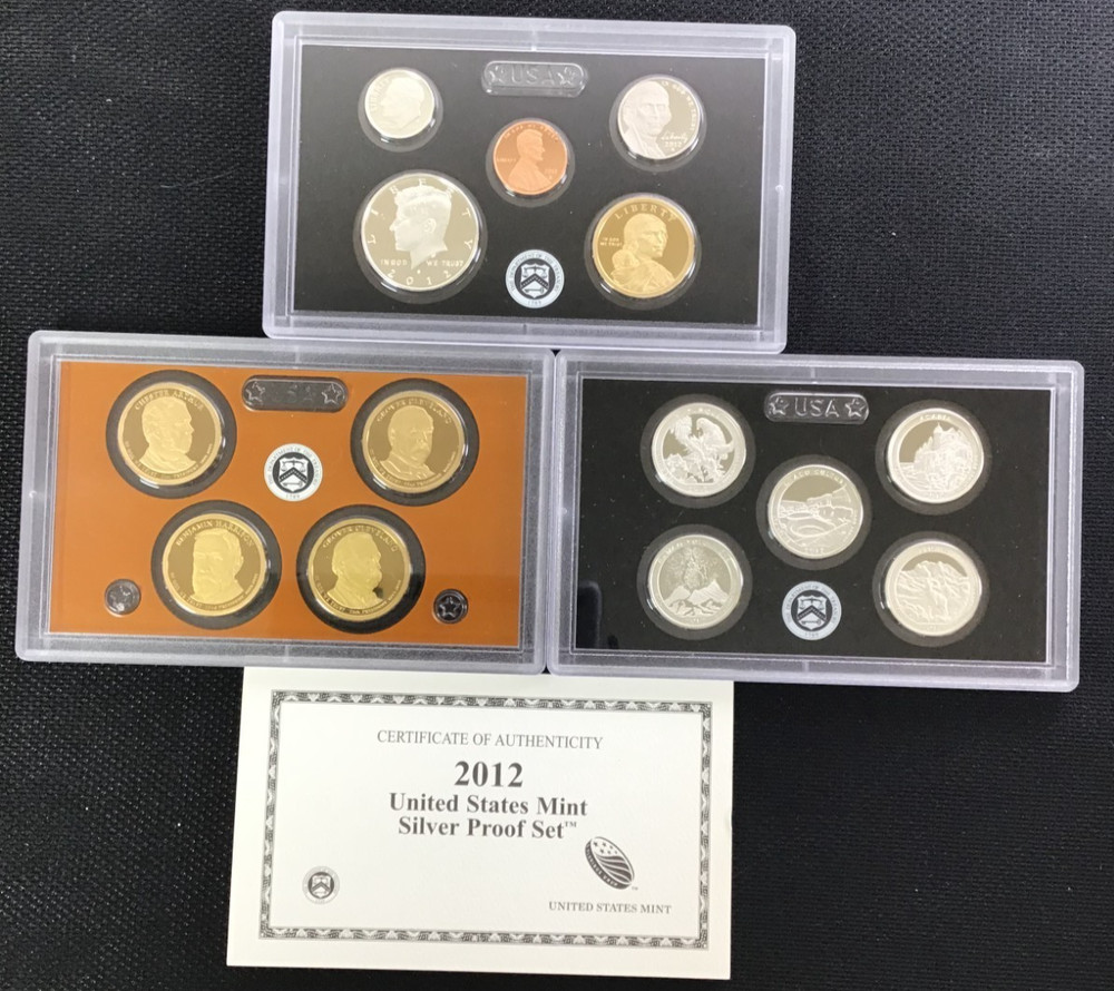 2012 Silver Proof Set U.S. Mint Original Government Packaging w/ COA