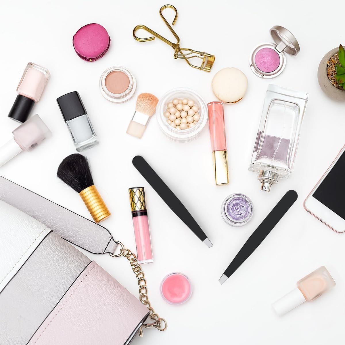 Eyebrow Tweezers Eyebrow Clip 4Piece Hair Beauty Pluckers Stainless Steel