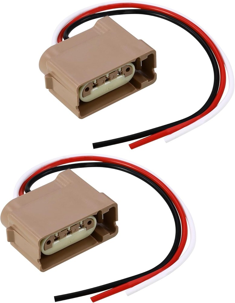 2-Pack Turn Signal Socket Pigtail Connector with Wire Harness Compatible with...