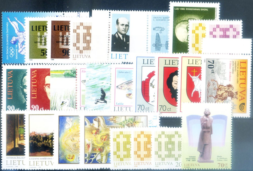 Lithuania. Complete vintage 1998.