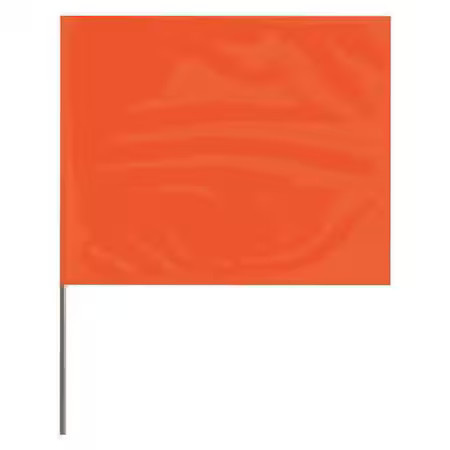 Presco 4530O-200 Marking Flag, Pvc, Solid, 4" L., 100 Pk