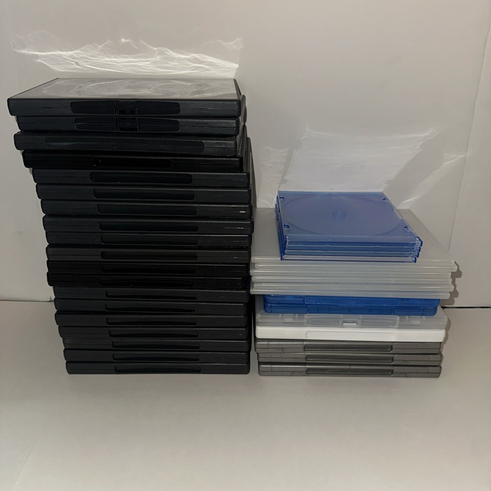 Empty Mix DVD CD Cases Lot Of 36