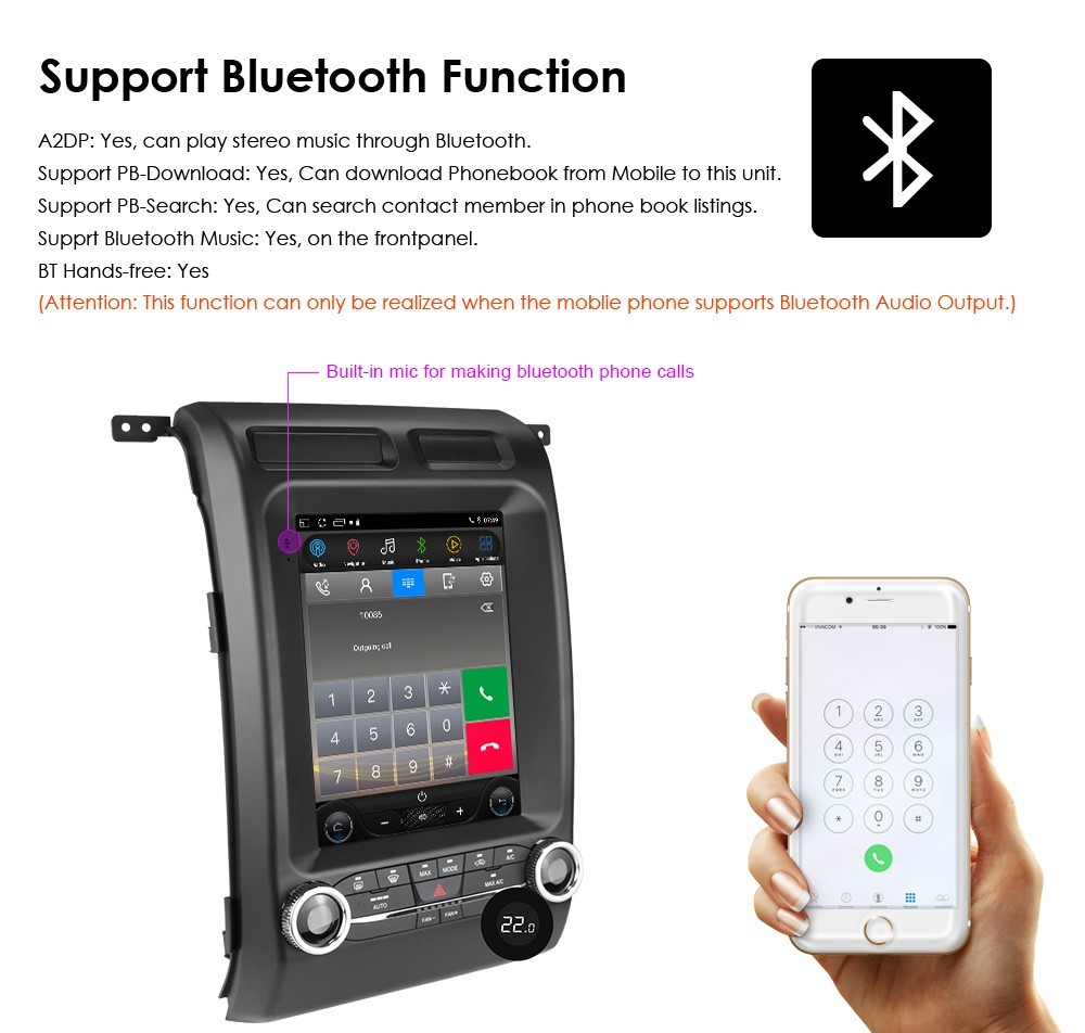 For Ford F150 2009-2014 9.7" Android 14 Carplay Car Stereo Radio GPS Navi 2+32GB