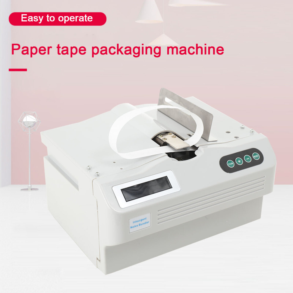 Automatic Small Banknote Binding Machine Money Packer Strapping Bundling Machine