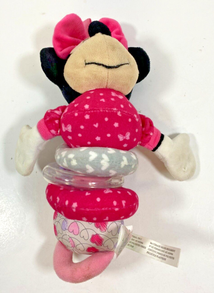 Disney Baby Minnie Mouse Hanging Vibrating Pull Toy Rattle