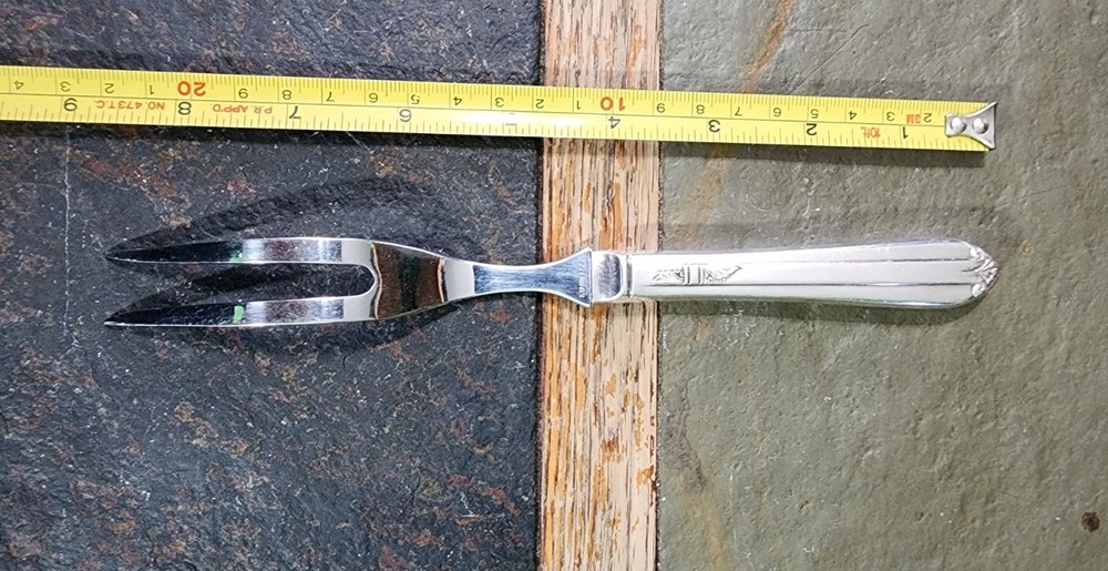 ✅️ c1939 CLARIDGE/ STARLIGHT/ STRATFORD/ HOSTESS "8 3/8" CARVING 🍠 FORK