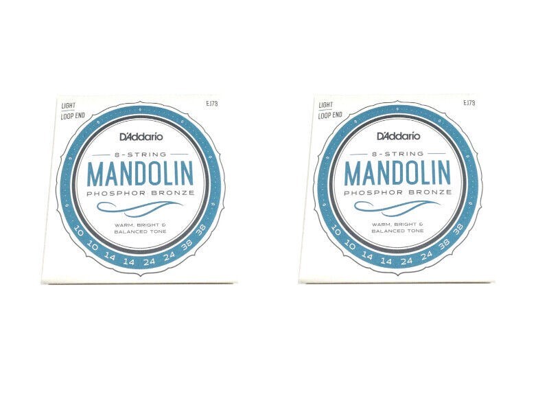 D'Addario Mandolin Strings 2 Sets EJ73 Light .010-.038