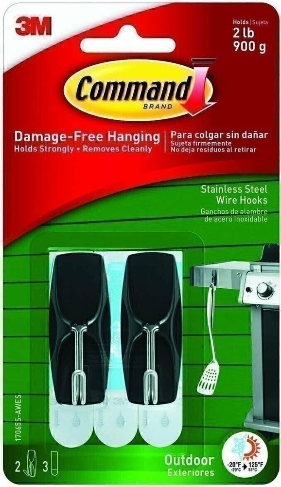 OUTDOOR WIRE HOOK SS 2PK (Pkg of 4)