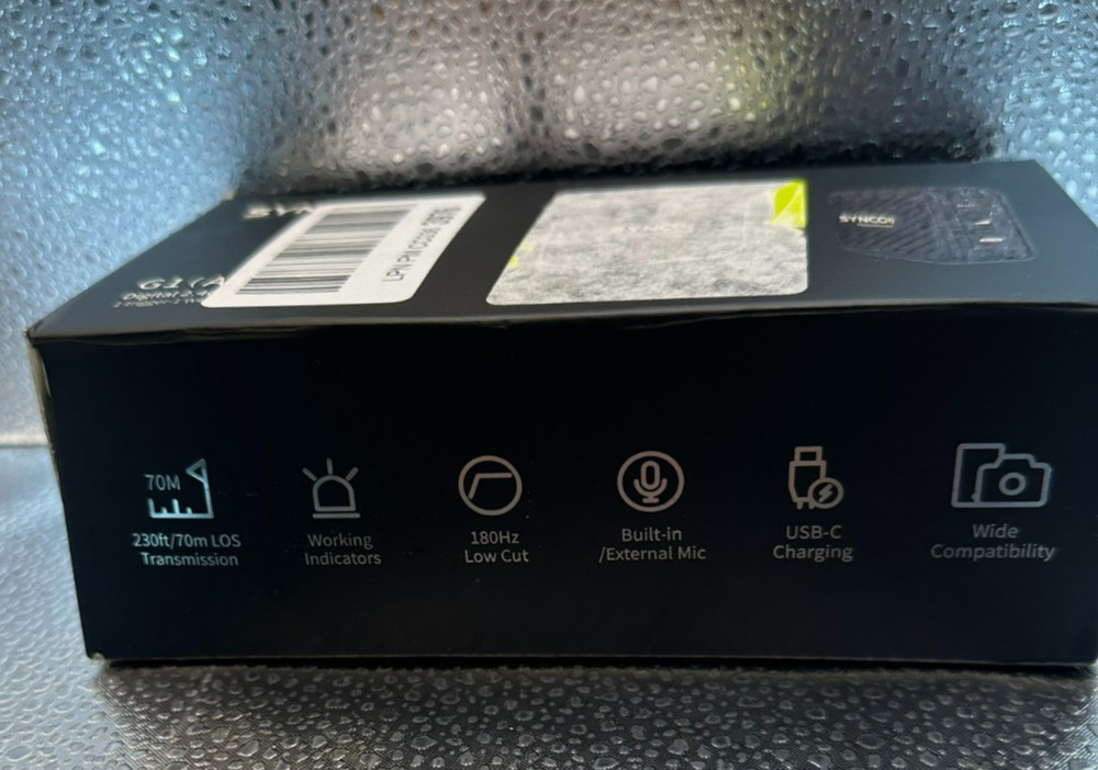 SYNCO G1 A1 Wireless Microphone System with Transmitter Receiver Kit for Camera