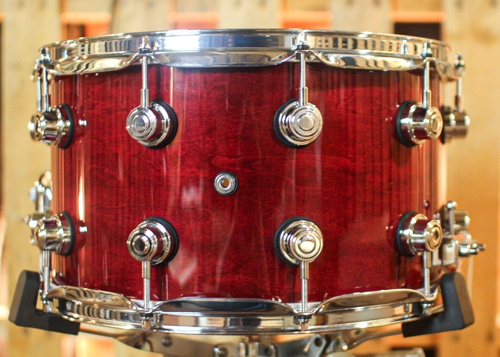 DW Performance Cherry Stain Lacquer Snare Drum - 8x14