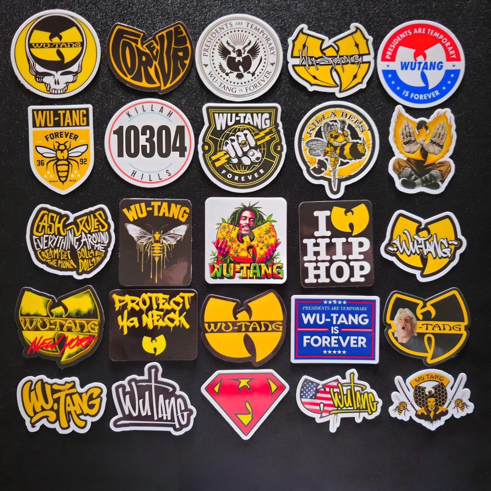 Wu-Tang Clan Vinyl Stickers Rap Hip Hop Graffiti Protect Ya Neck Shaolin Street