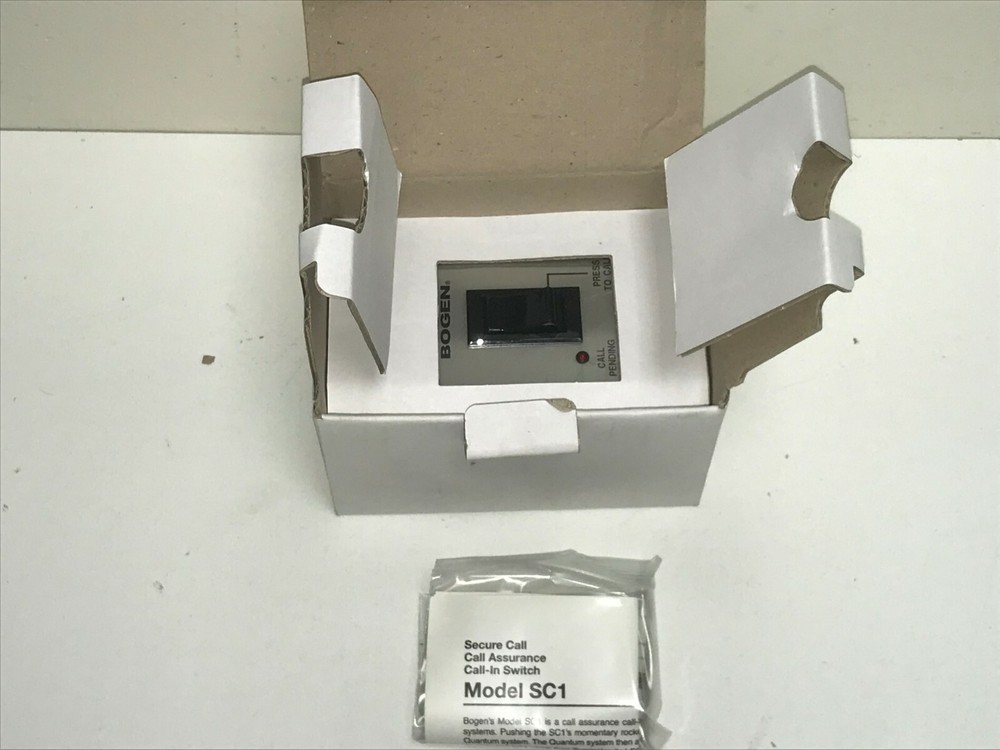 BOGEN COMMUNICATIONS SC1 SECURE CALL ASSURANCE CALL-IN SWITCH