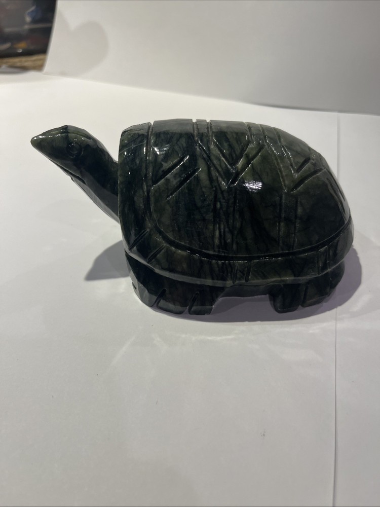 Two Pound Nephrite Jade Turtle Figure