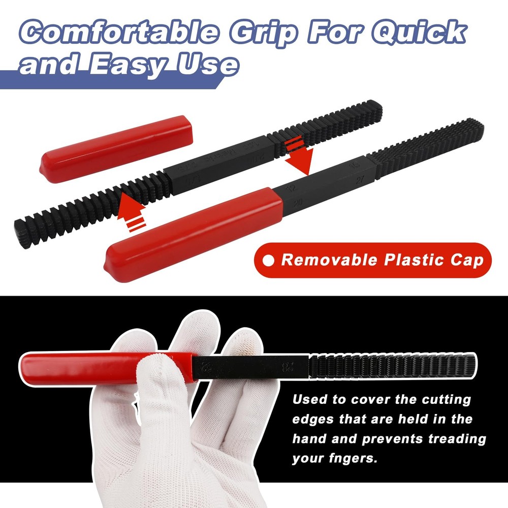 3Pcs Thread File Set, Thread Restorer File Set, Thread Restoring Chaser Files...