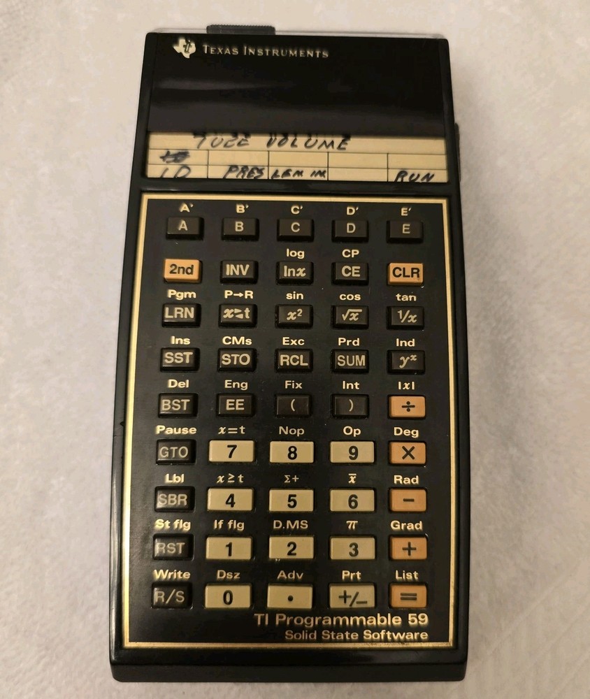 Texas Instruments TI-59 Programmable Calculator w/Library Module FOR PARTS